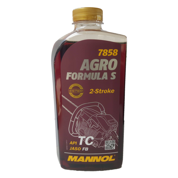 Двутактово масло червено MANNOL 1 литър